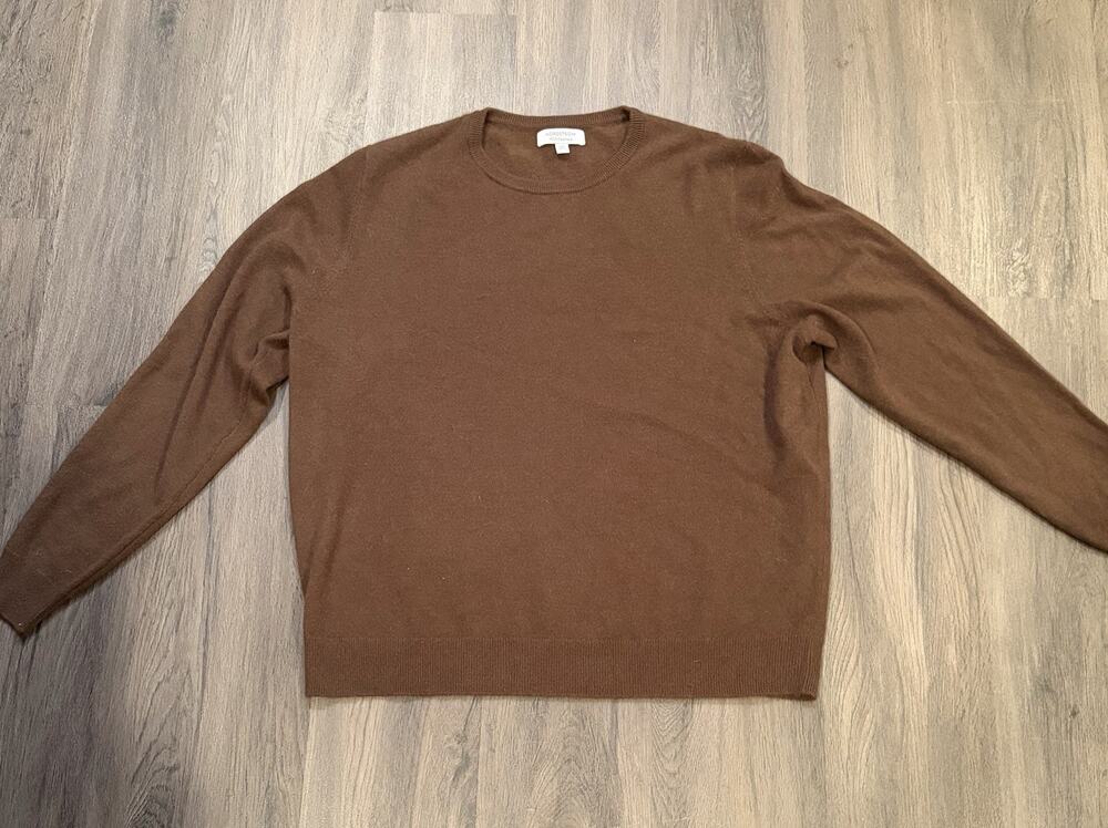 Nordstrom Women’s 100% Cashmere Brown Sweater Long Sleeve 2XL